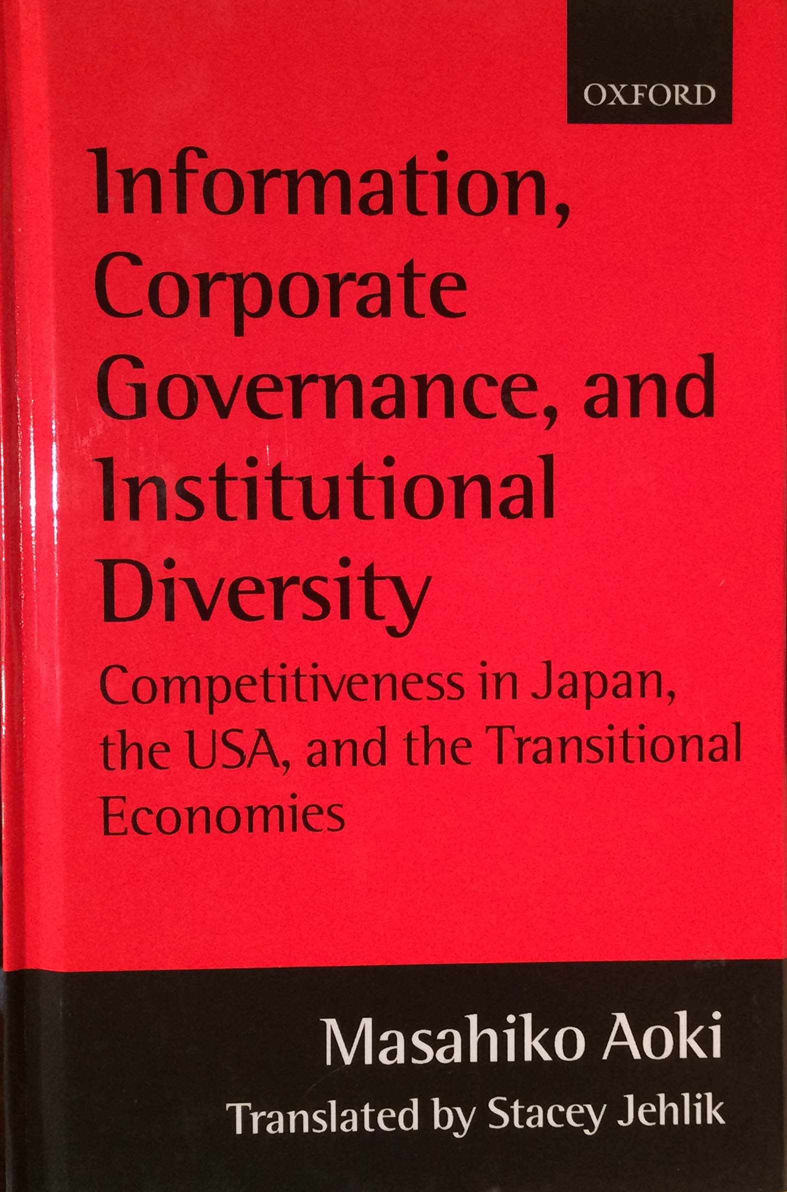 Information, Corporate Governance, and Institutional Diversity